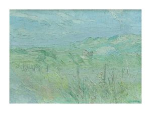 Drik Filarski – Duinlandschap in groen en blauw - NL Antiques