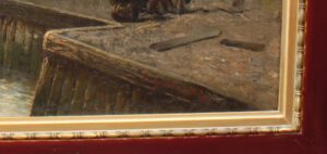 Zeilschepen in de haven, A. Gautier, 1825-1894, kunst en antiek de baanhoeve.nl, nlantiques